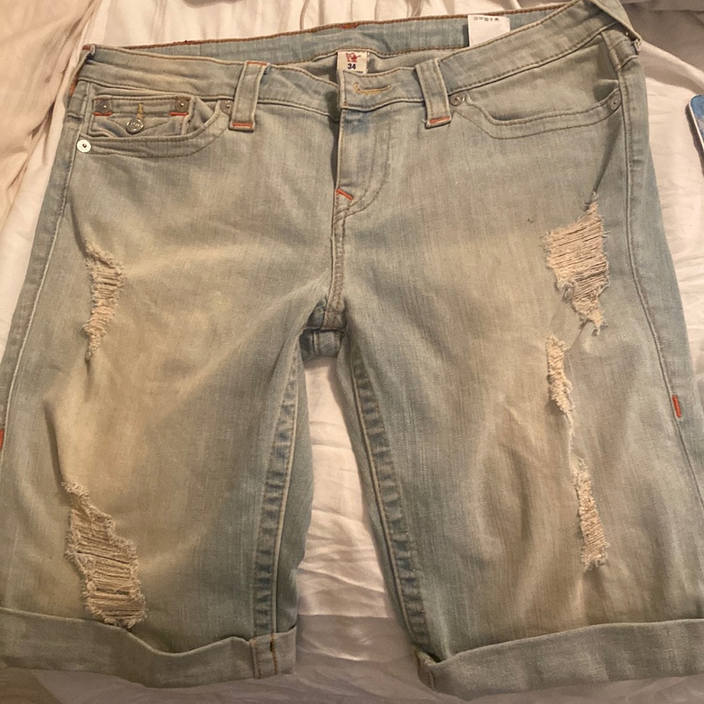 Knee length shorts